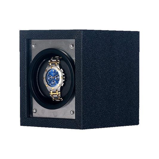 ORBITA - Piccolo Single Watch Winder | Silver Leatherette