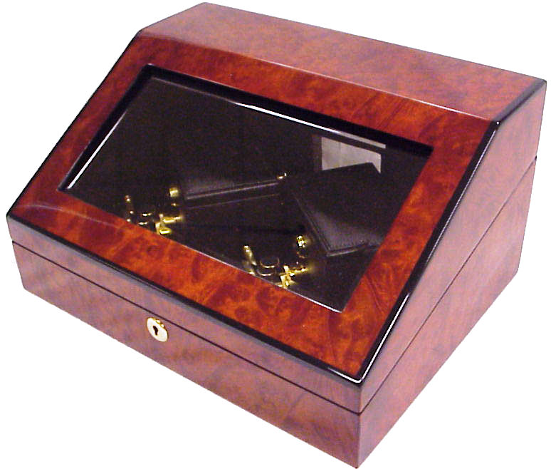 ORBITA - Sempre 2 Double Watch Winder | Burlwood