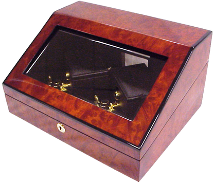 ORBITA - Sempre 2 Double Watch Winder | Burlwood