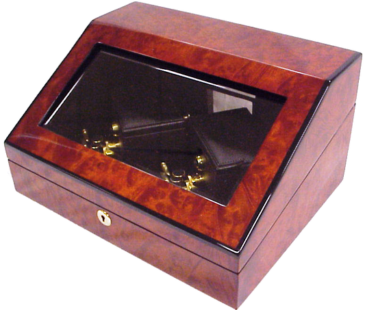 ORBITA - Sempre 2 Double Watch Winder | Burlwood