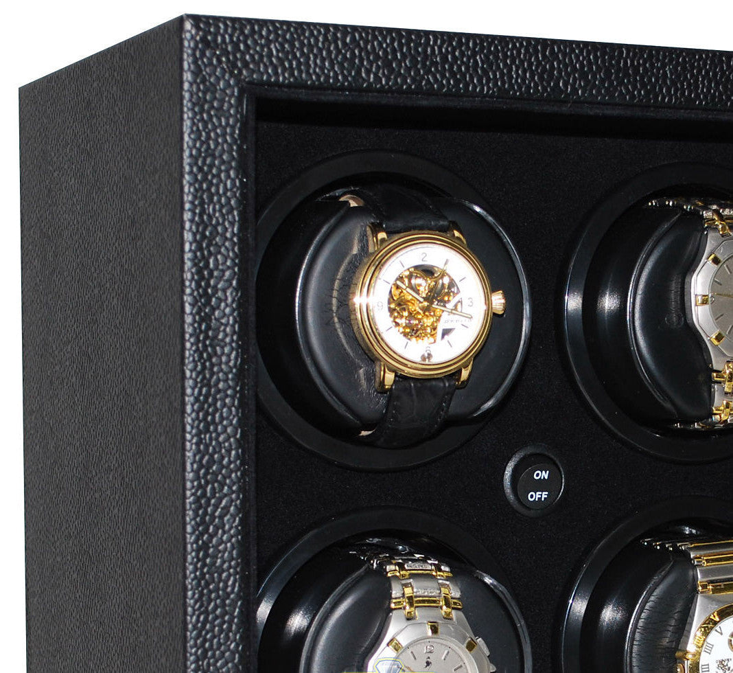 ORBITA - InSafe 4 Watch Winder | Black leatherette