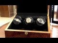 ORBITA - Siena 3 Triple Watch Winder | Burlwood