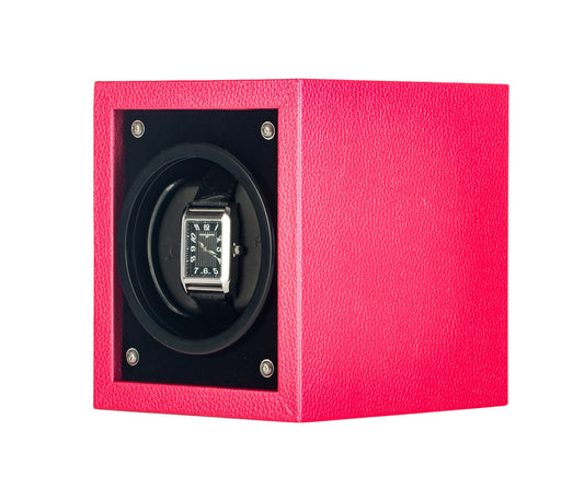 ORBITA - Piccolo Single Watch Winder | Pink Leatherette