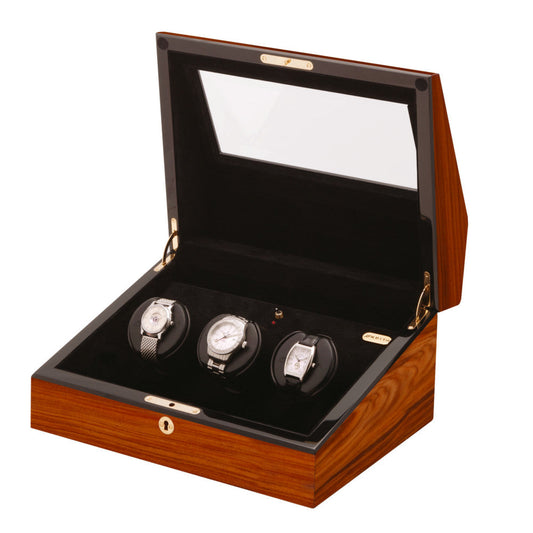 ORBITA - Siena 3 Triple Watch Winder | Teakwood