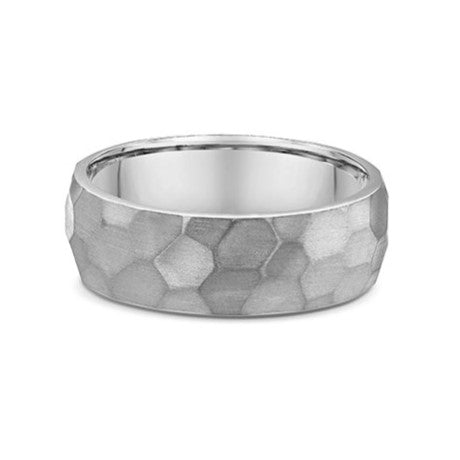 Hammered Effect Wedding Band