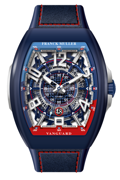 Franck Muller Blue Titanium Bill Auberlen "Race to 61" Limited Edition- V 45 SCDT SQT RCG BA MTBL