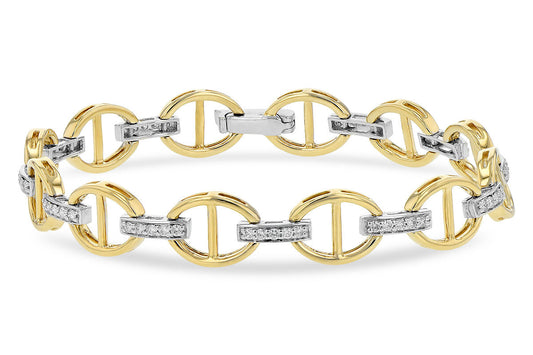 Diamond Mariner Link Bracelet