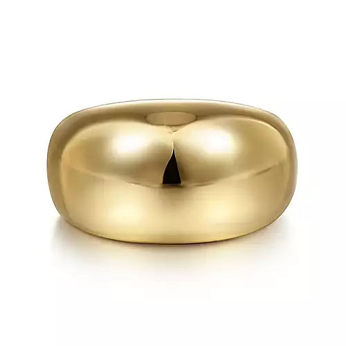 Gabriel & Co | 14K Yellow Gold High Polished Dome Ring