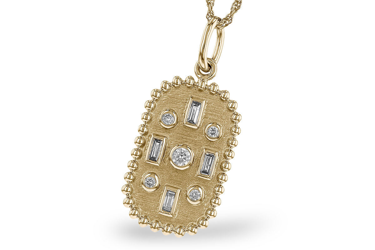 Allison Kaufman Diamond Dogtag Pendant