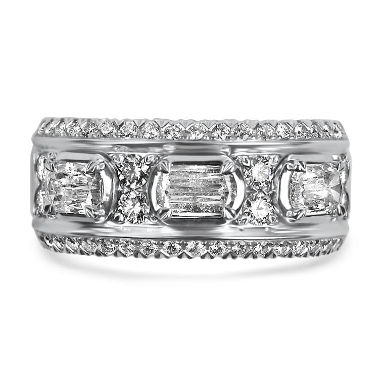 Christopher Designs 14K White Gold L'Amour Crisscut Diamond Ring