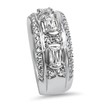 Christopher Designs 14K White Gold L'Amour Crisscut Diamond Ring