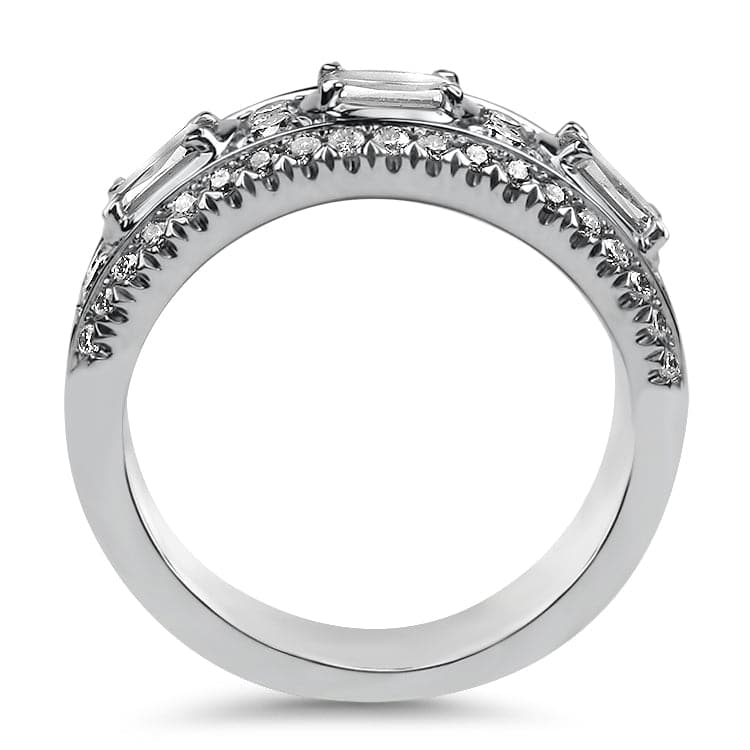 Christopher Designs 14K White Gold L'Amour Crisscut Diamond Ring