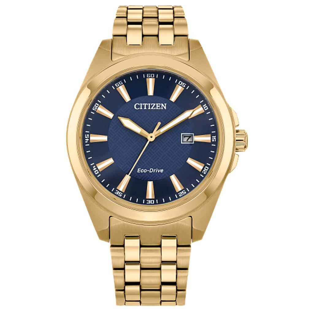 Citizen Gents Gold Tone Eco Drive Watch BM7532-54L