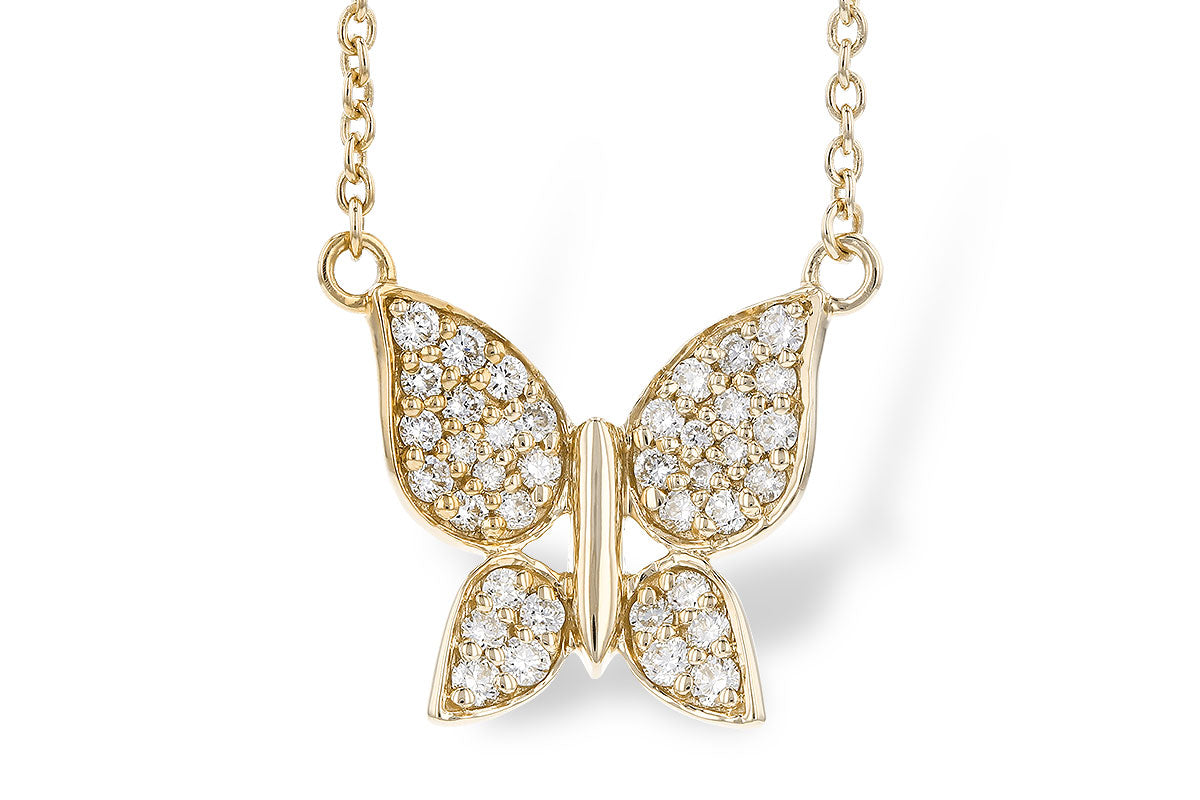 Allison Kaufman Diamond Butterfly Pendant