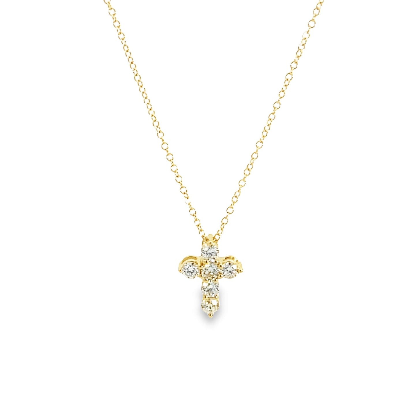 Gabriel & Co | 14K Yellow Gold Cross Pendant Necklace