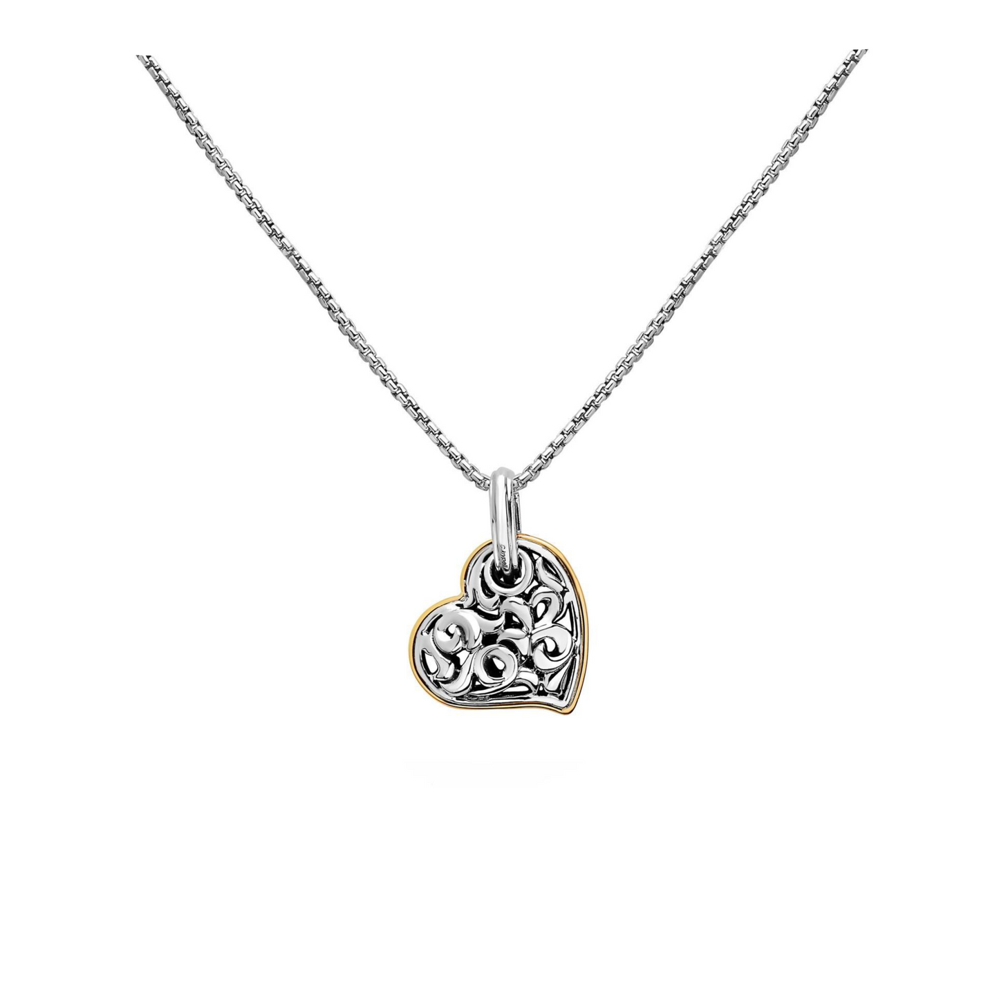 Silver Ivy Two Tone Petite Pendant