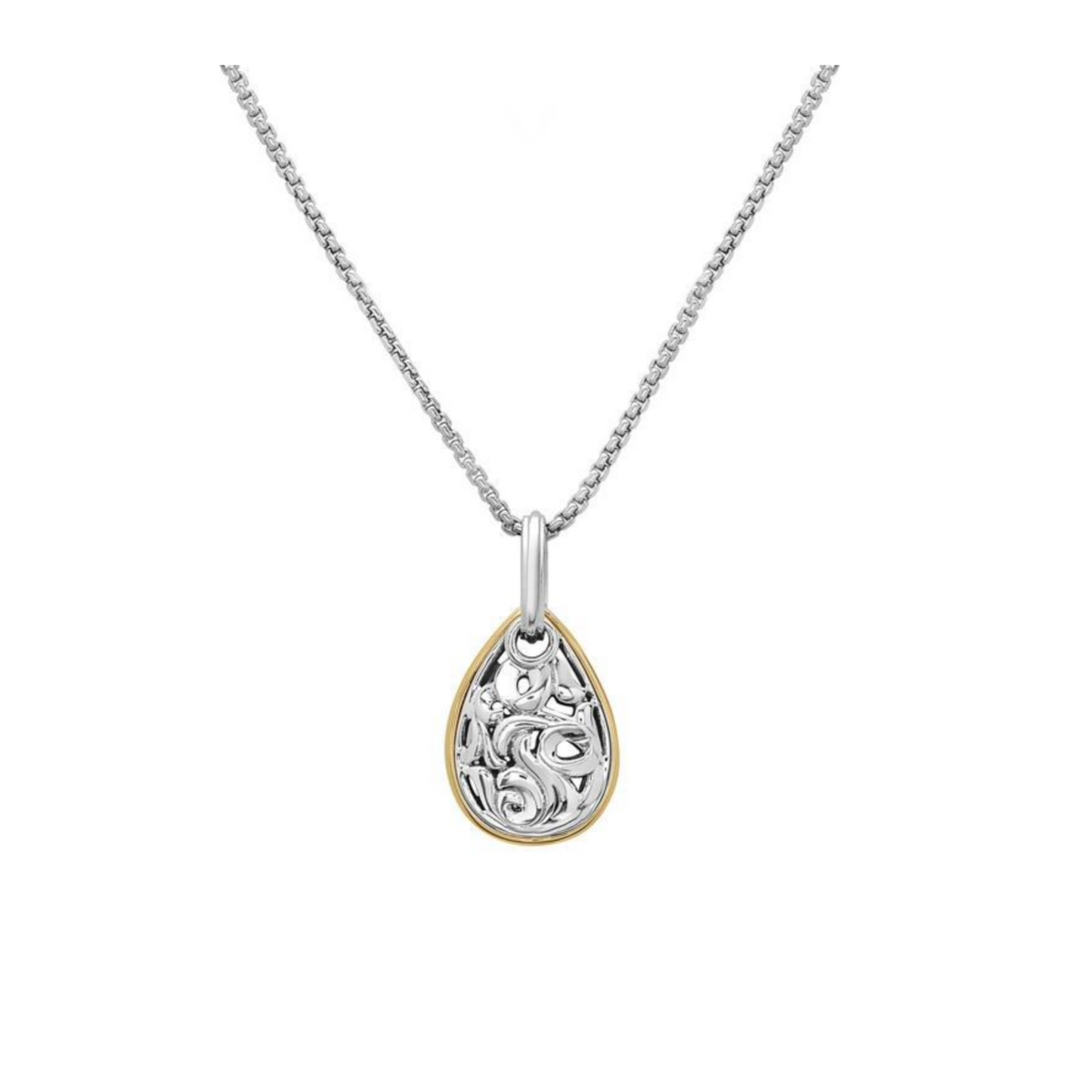 Silver Ivy Two Tone Petite Pendant