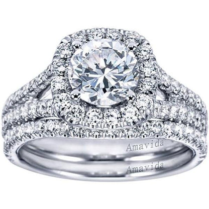 Gabriel Amavida "Absolute" Curved Diamond Wedding Ring