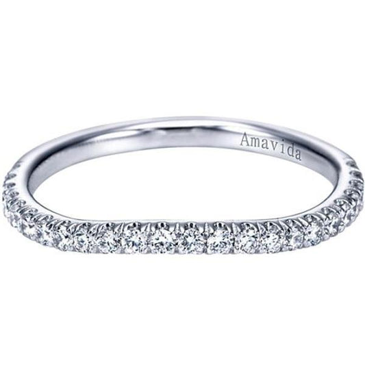 Gabriel Amavida "Absolute" Curved Diamond Wedding Ring