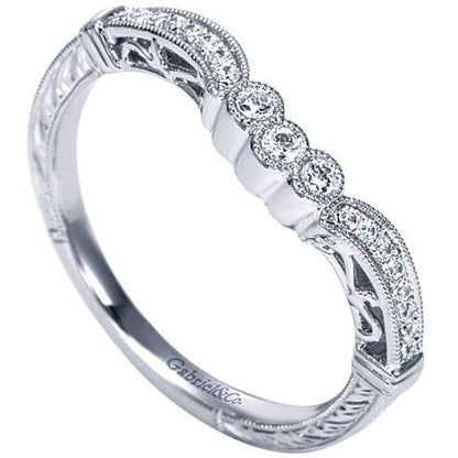 Gabriel Amavida "Armada" Curved Diamond Wedding Ring