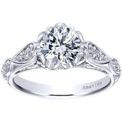 Gabriel Amavida "Jaelyn" Victorian Style Diamond Engagement Ring