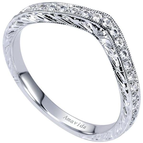 Gabriel Amavida "Kirie" Curved Diamond Wedding Ring