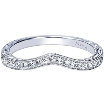 Gabriel Amavida "Kirie" Curved Diamond Wedding Ring