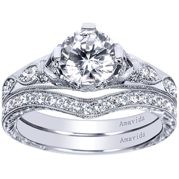 Gabriel Amavida "Kirie" Curved Diamond Wedding Ring