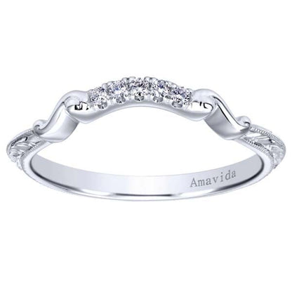 Gabriel Amavida "Mercer" Curved Diamond Wedding Ring