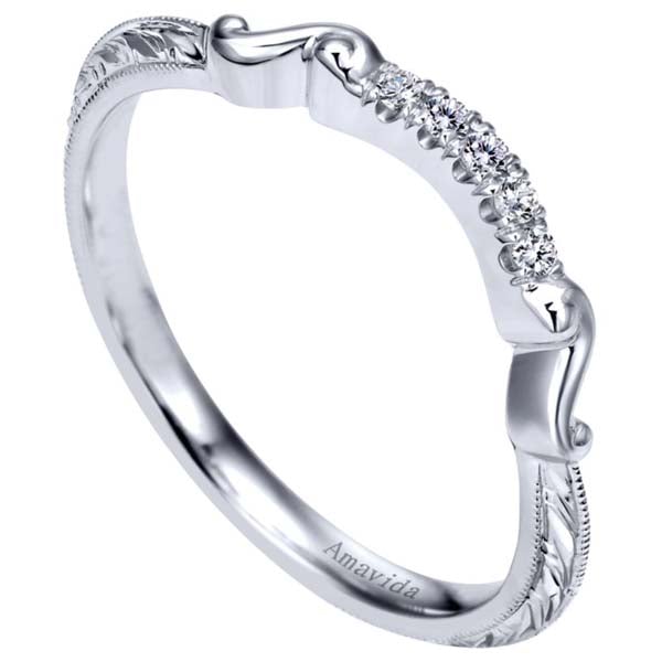 Gabriel Amavida "Mercer" Curved Diamond Wedding Ring