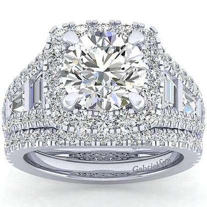 Gabriel Amavida Prong Set Diamond Wedding Ring