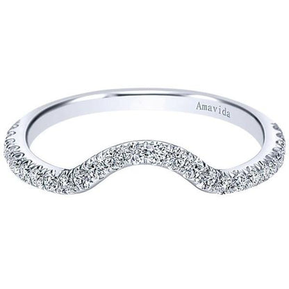 Gabriel Amavida "Sincere" Curved Diamond Wedding Ring