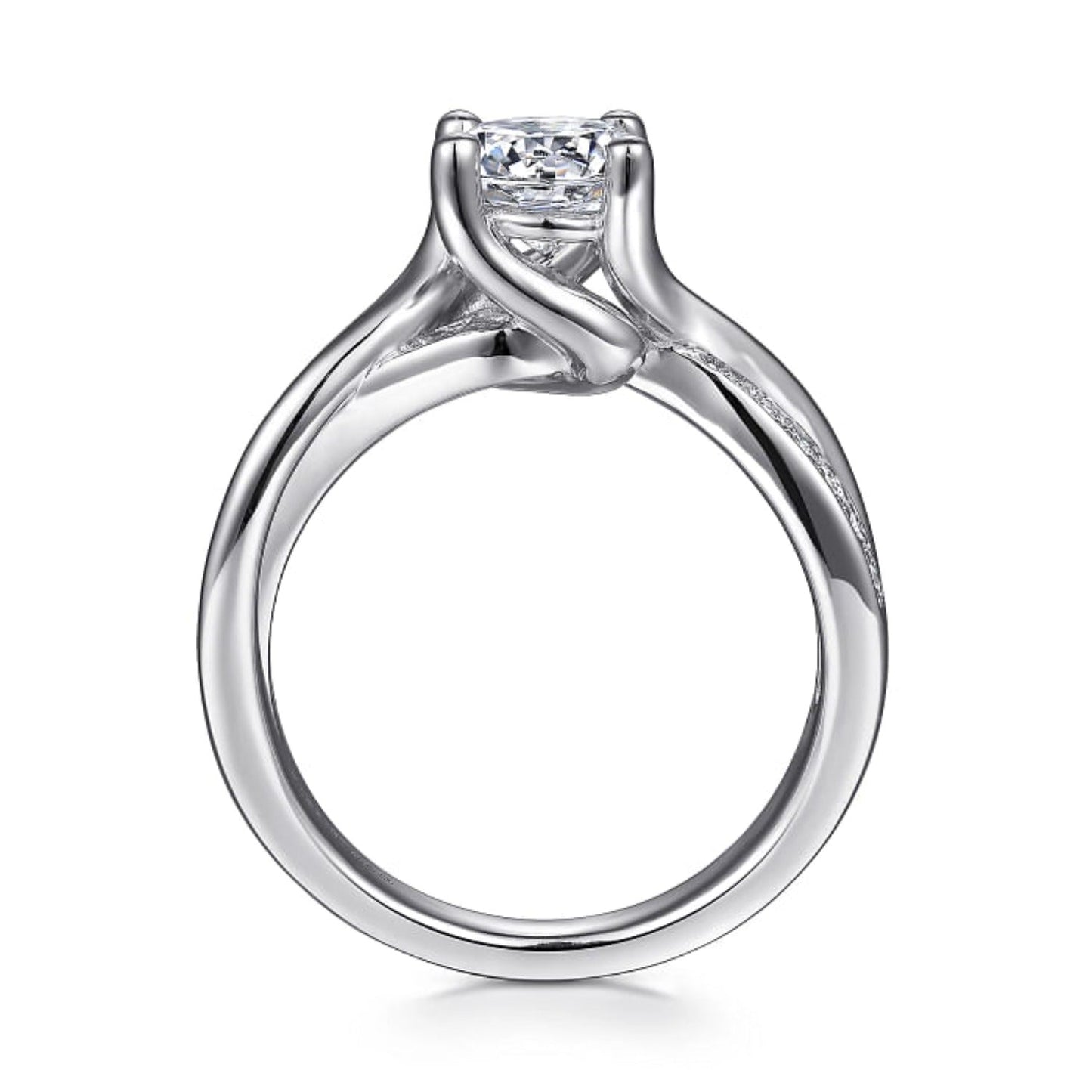 Gabriel & Co. "Aleesa" Twist Bypass Diamond Engagement Ring