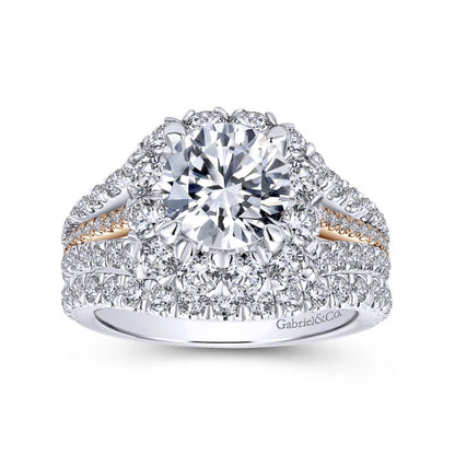 Gabriel & Co. "Bleecker" Halo Diamond Engagement Ring