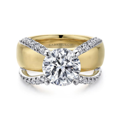 Gabriel & Co. "Clark" Diamond Engagement Ring