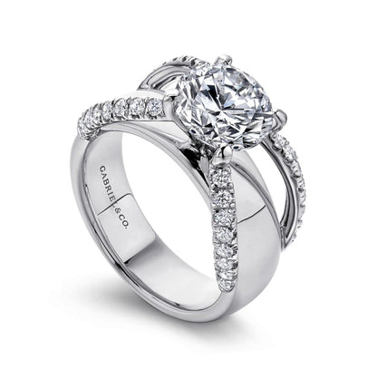 Gabriel & Co. "Clark" Diamond Engagement Ring