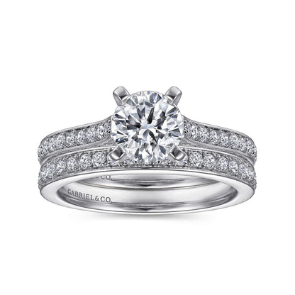 Gabriel & Co. Classic Cathedral Diamond Engagement Ring