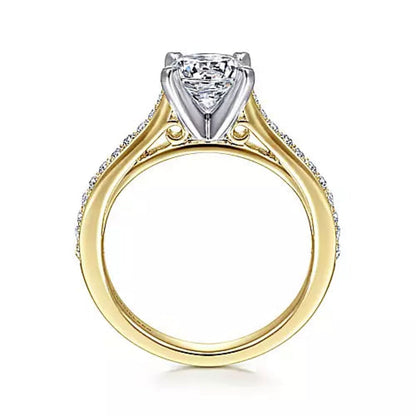 Gabriel & Co. Classic Cathedral Diamond Engagement Ring