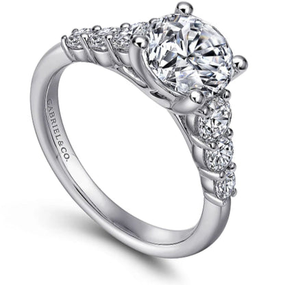 Gabriel & Co. "Darby" Graduating Diamond Engagement Ring