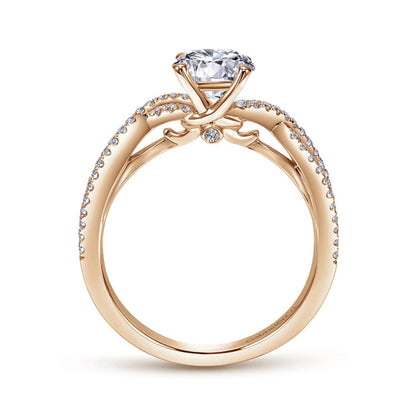 Gabriel & Co. "Gina" Twist Diamond Engagement Ring