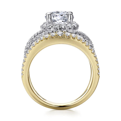 Gabriel & Co. "Naples" Halo Diamond Engagement Ring