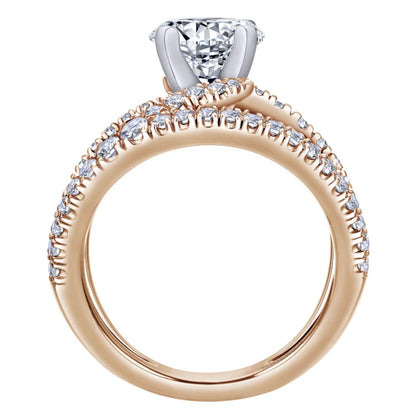 Gabriel & Co. "Nova" Split Shank Diamond Engagement Ring