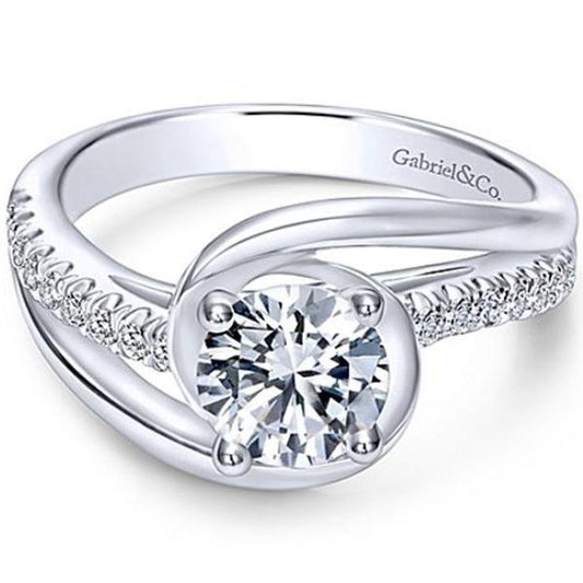 Gabriel "Lucca" Bypass Halo Diamond Engagement Ring