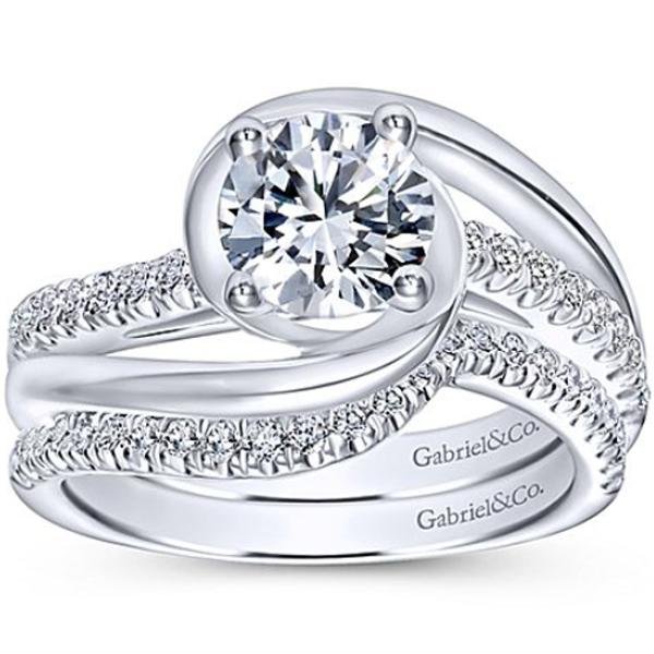 Gabriel "Lucca" Bypass Halo Diamond Engagement Ring