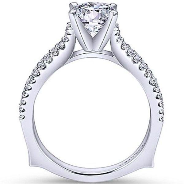 Gabriel "Marley" Intertwining Pave Diamond Engagement Ring