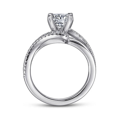 Gabriel & Co. "Naomi" Bypass Diamond Engagement Ring