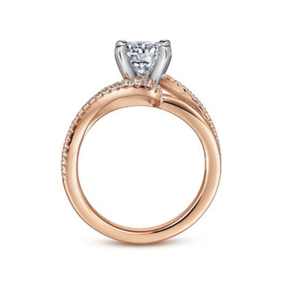 Gabriel & Co. "Naomi" Bypass Diamond Engagement Ring