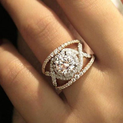 Gabriel & Co. "Naples" Halo Diamond Engagement Ring