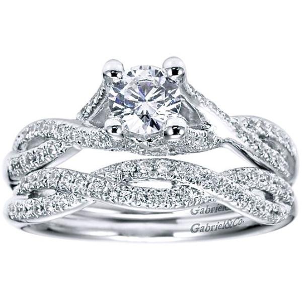 Gabriel Twist Diamond Band Featuring 0.18 Carats Diamonds