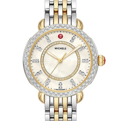 Michele Sidney Classic Two-Tone Diamond Watch - MWW30B000002